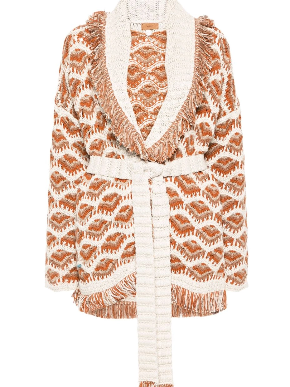Affordable Alanui Hawa Mahal cardigan Women patterned-intarsia 0722